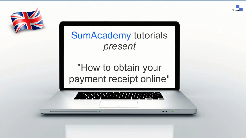 How to obtain your payment receipt online